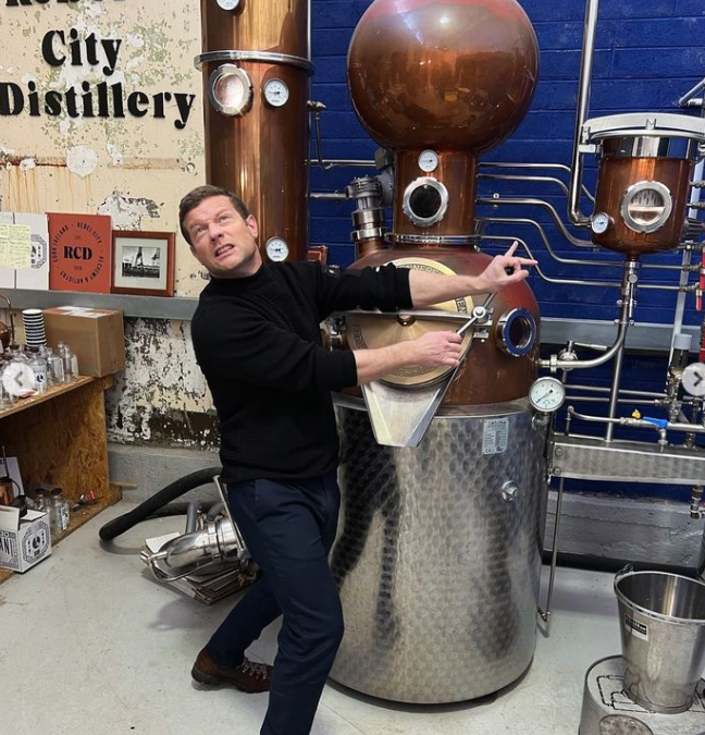 Dermot O’Leary Visits Rebel City Distillery